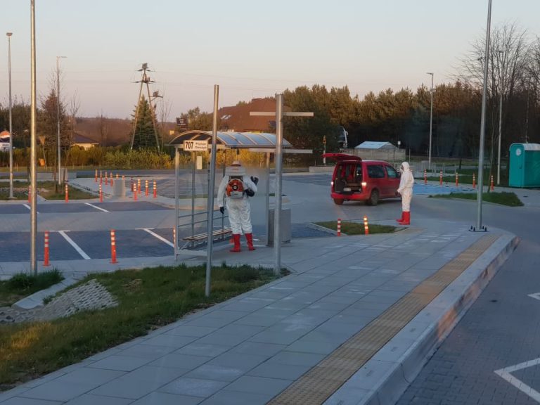 odkażanie przed marketami